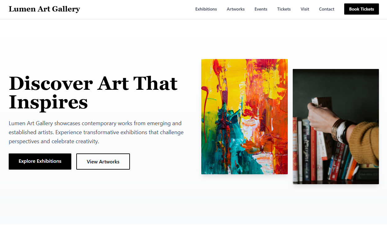 Lumen Art Gallery screenshot